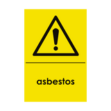 Asbestos Hazardous Waste Recycling Signs | Safety-Label.co.uk