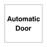 Automatic Door Sticker | Safety-Label.co.uk