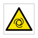 Automatic Start Up Hazard Symbol Label | Safety-Label.co.uk