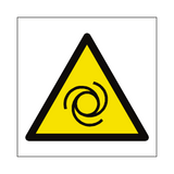 Automatic Start Up Hazard Symbol Sign | Safety-Label.co.uk