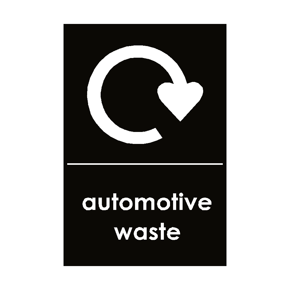 Automotive Waste Sticker | Safety-Label.co.uk