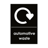 Automotive Waste Sticker | Safety-Label.co.uk