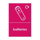 Batteries Waste Sign | Safety-Label.co.uk