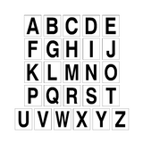 Black Alphabet Letter Sticker Pack | Safety-Label.co.uk