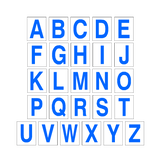 Alphabet Letter Sticker Pack Blue | Safety-Label.co.uk