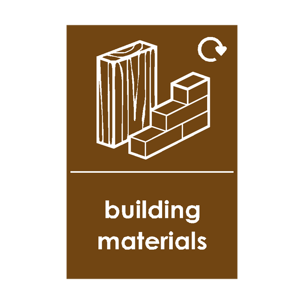 Building Materials Waste Sign | Safety-Label.co.uk