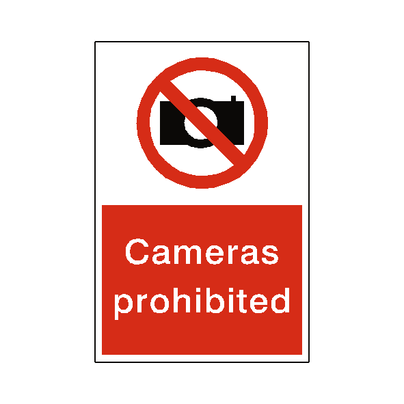 Cameras Prohibited Sign | Safety-Label.co.uk