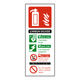CO2 Fire Extinguisher Sign | Safety-Label.co.uk