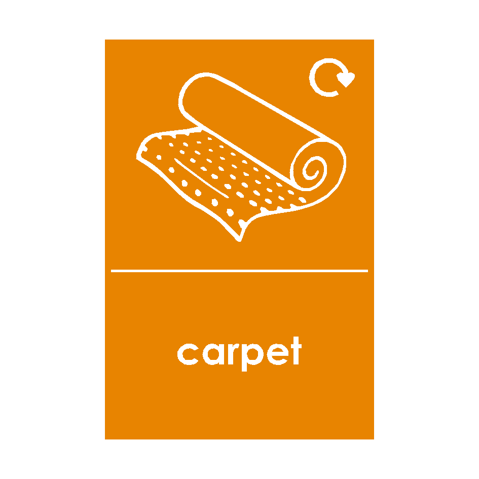 Carpet Waste Sticker | Safety-Label.co.uk