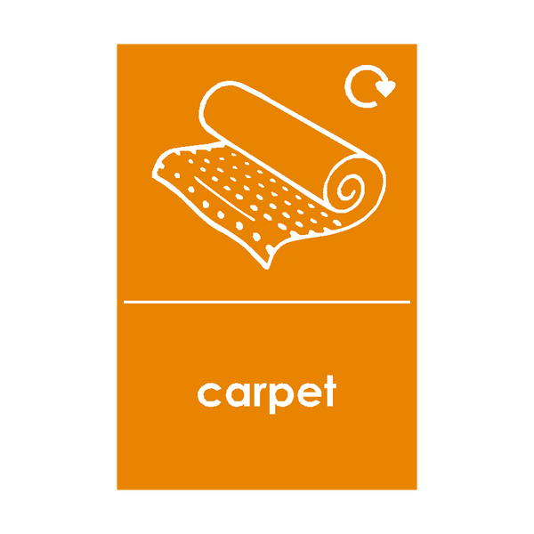 Carpet Waste Sign | Safety-Label.co.uk
