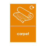 Carpet Waste Sticker | Safety-Label.co.uk