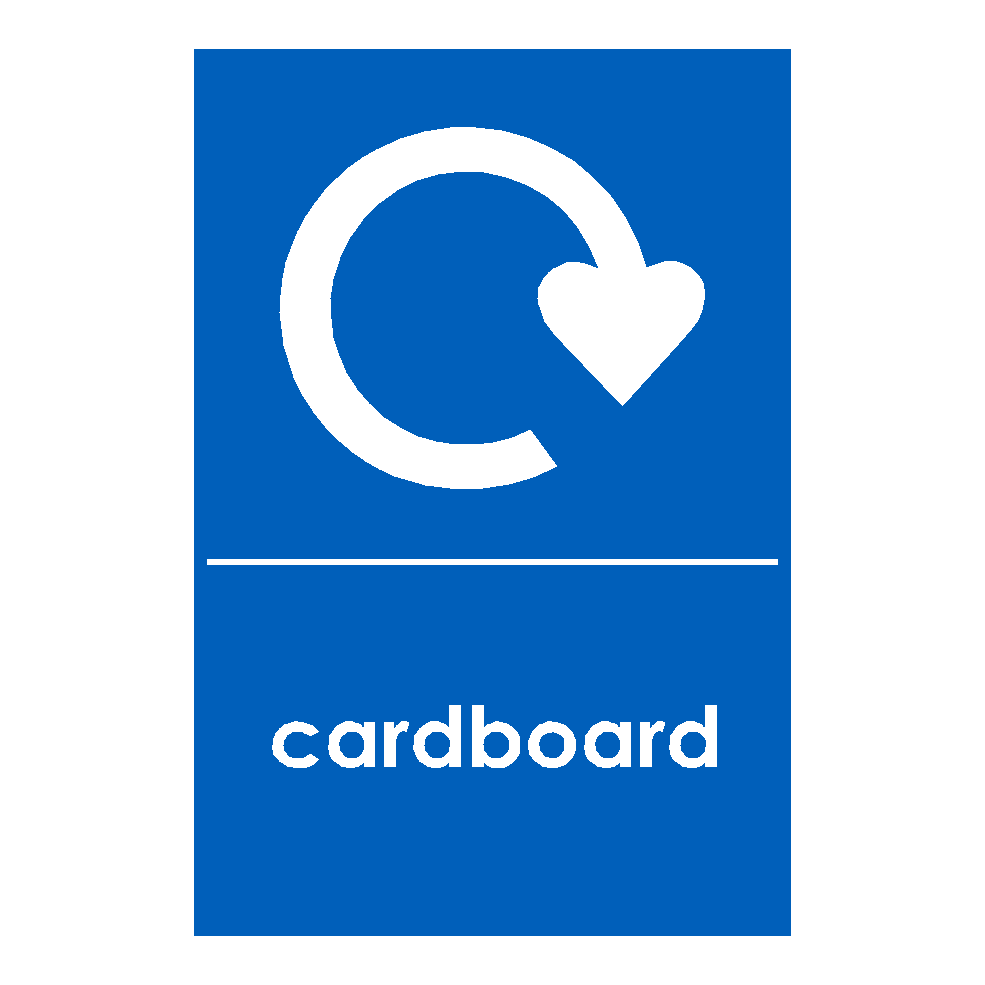 Cardbored Sticker Recycling Cardboard Sticker