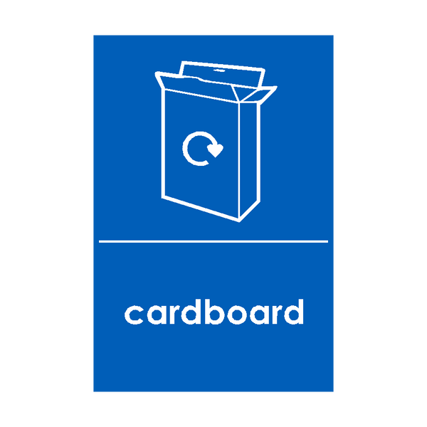 Cardboard Waste Recycling Sticker | Safety-Label.co.uk