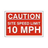 10 Mph Site Speed Limit Sign | Safety-Label.co.uk