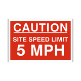 5 Mph Site Speed Limit Sign | Safety-Label.co.uk
