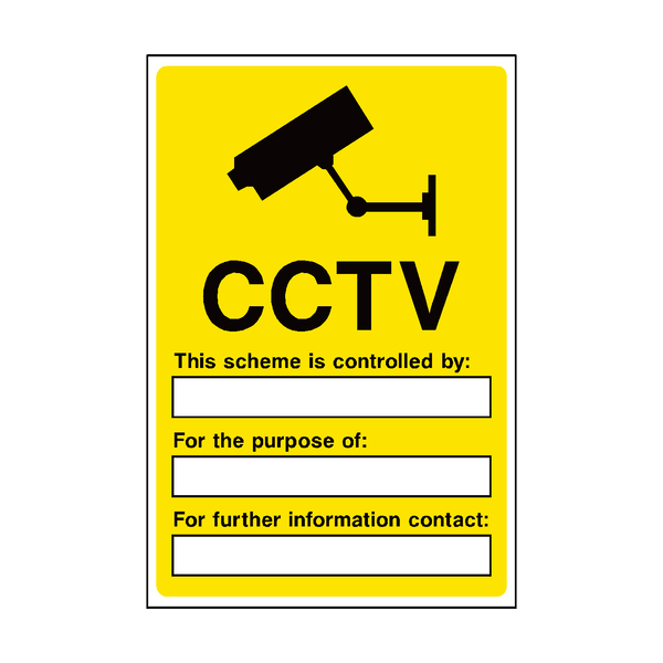 CCTV Security Sign | Safety-Label.co.uk