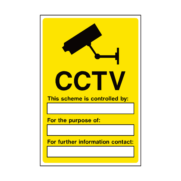 Cctv Label Excel CCTV Security Sign | Safety-Label.co.uk