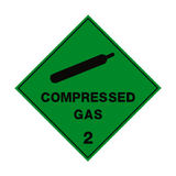 Compressed Gas 2 Label | Safety-Label.co.uk