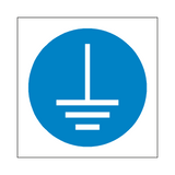 Connect Earth Terminal Symbol Sign | Safety-Label.co.uk