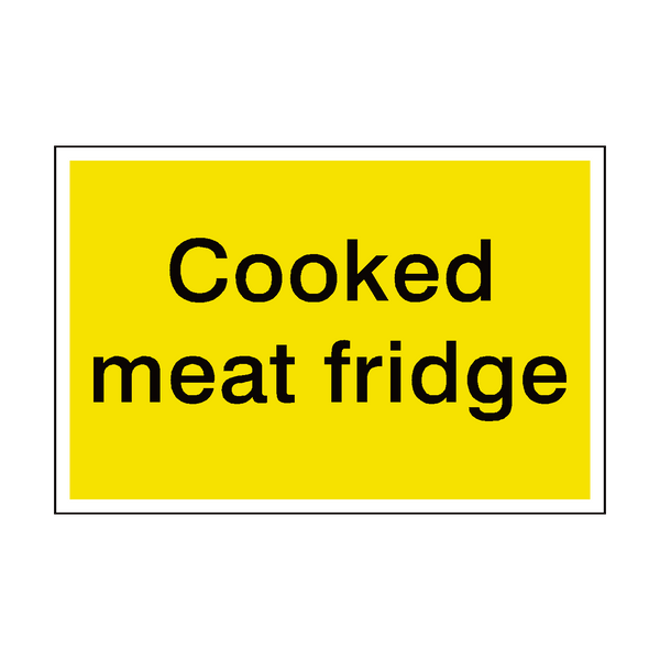 Cooked Meat Fridge Sign | Safety-Label.co.uk