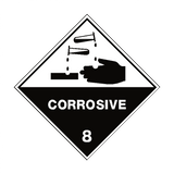 Corrosive 8 Label | Safety-Label.co.uk