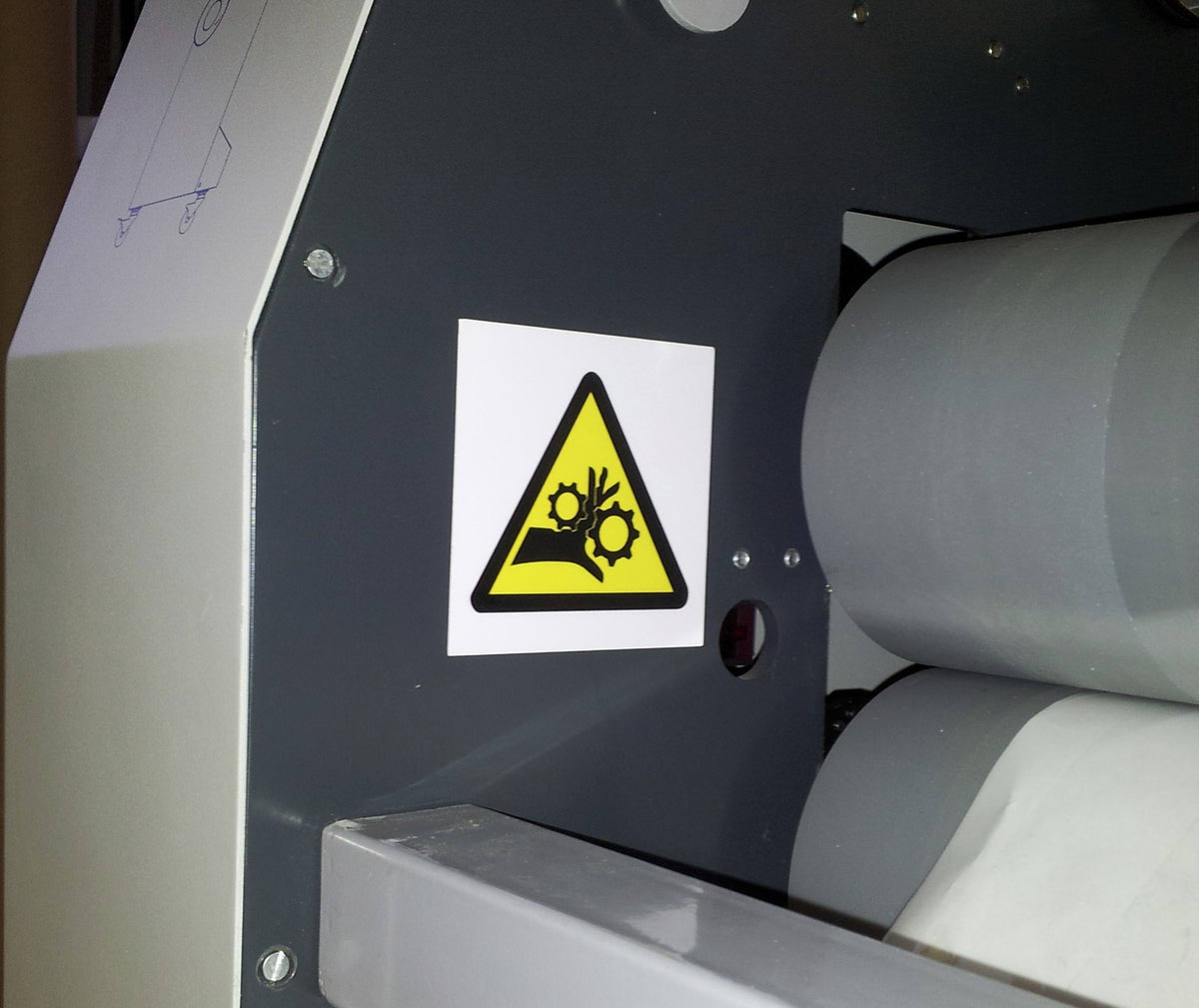 Machinery Crush Label