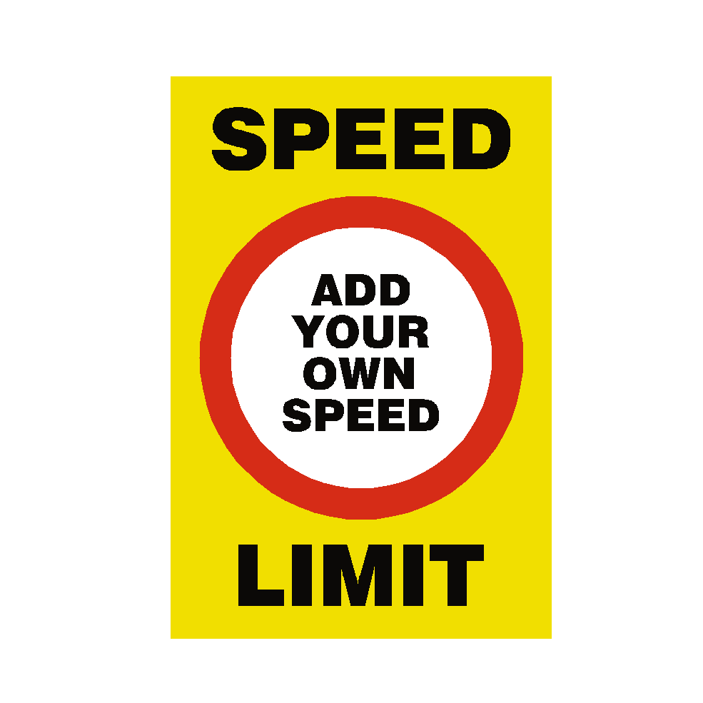 Custom Mph Speed Limit Sign | Safety-Label.co.uk