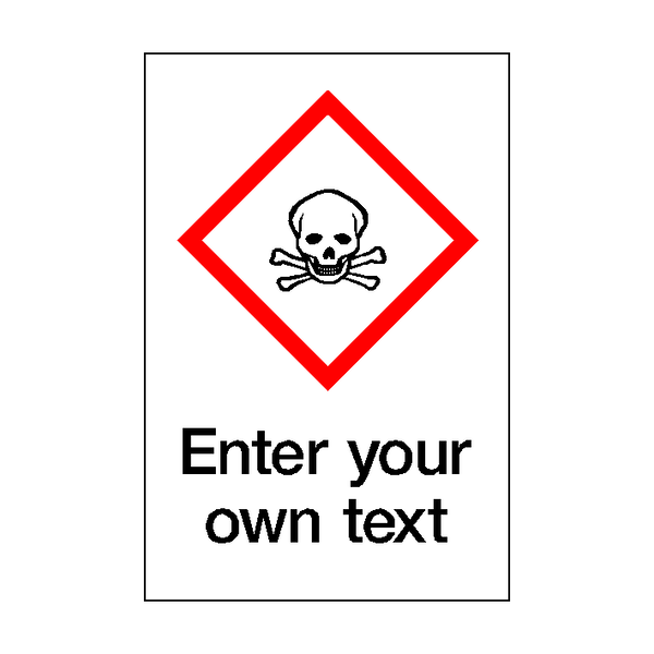 Custom Toxic COSHH Sticker | Safety-Label.co.uk
