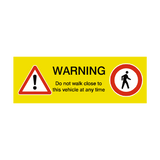 Pedestrian Warning Sign | Safety-Label.co.uk