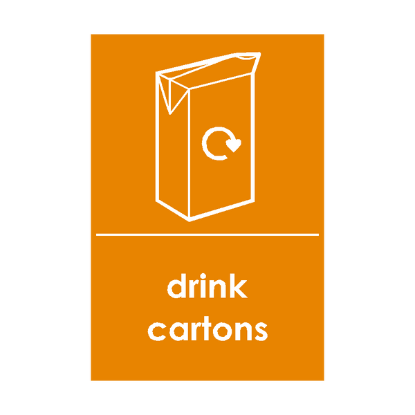 Beverage Cartons Waste Sticker | Safety-Label.co.uk