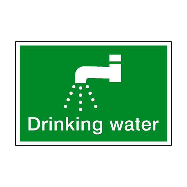 Drinking Water Sign | Safety-Label.co.uk
