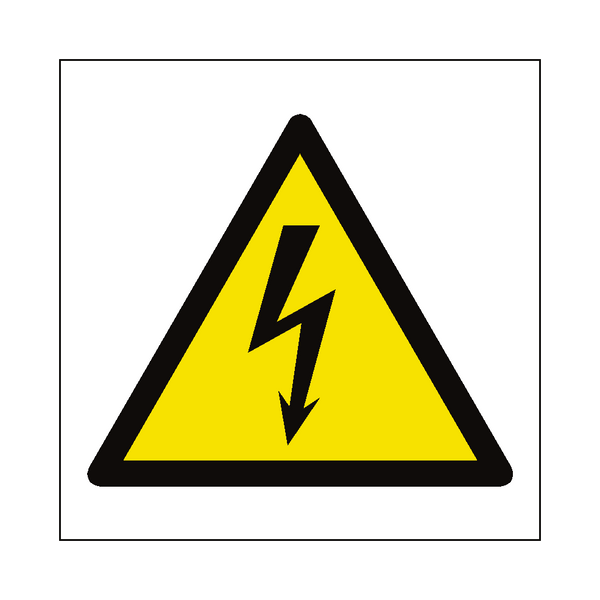 Electrical Hazard Symbol Sign | Safety-Label.co.uk