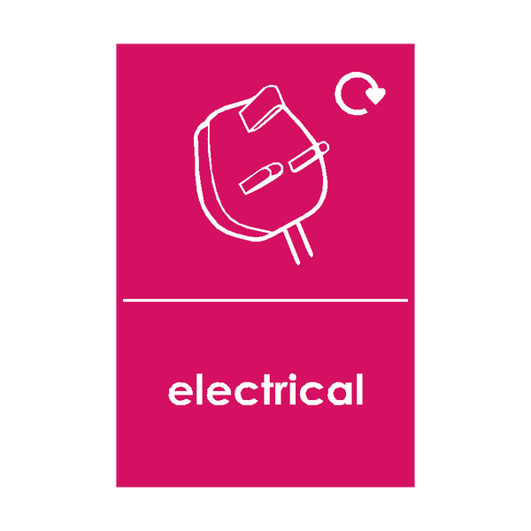 Electrical Waste Sign | Safety-Label.co.uk