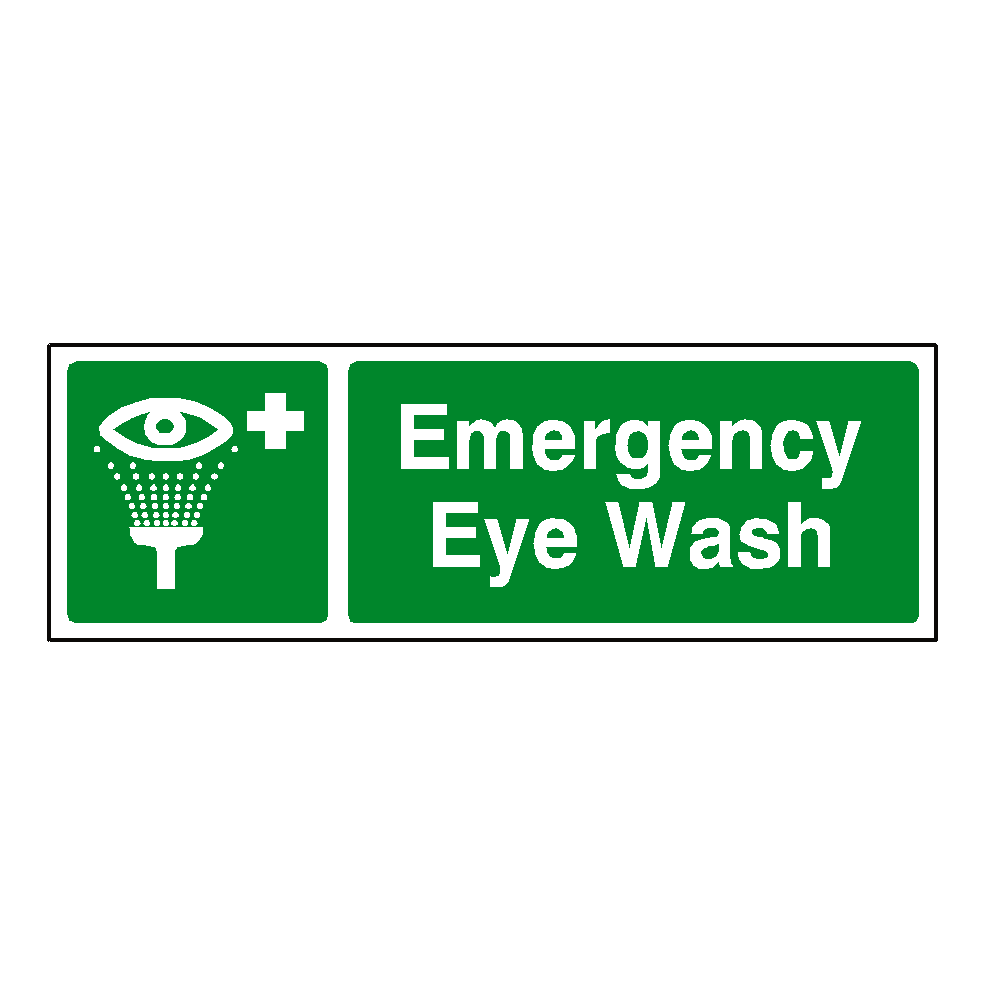 Emergency Eye Wash Label | Safety-Label.co.uk