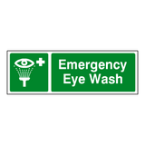 Emergency Eye Wash Label | Safety-Label.co.uk