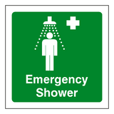 First Aid Emergency Shower Sign | Safety-Label.co.uk