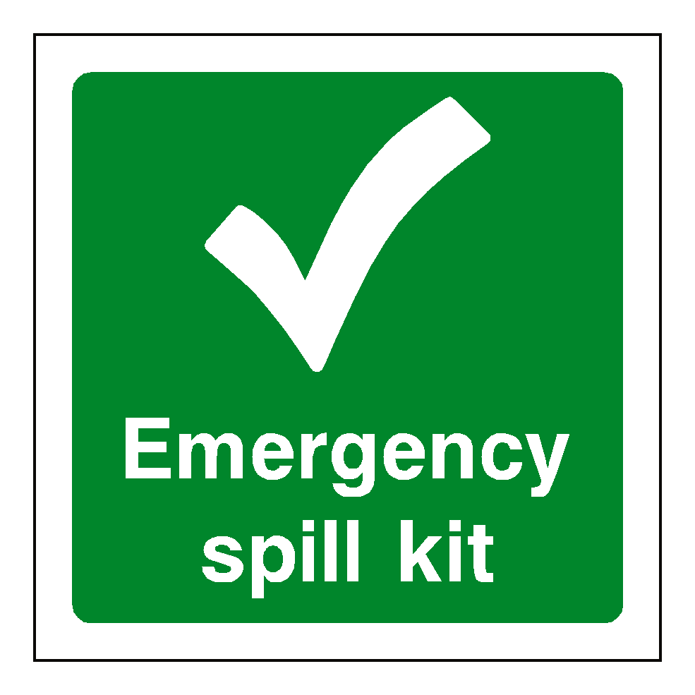 First Aid Spill Kit Sticker