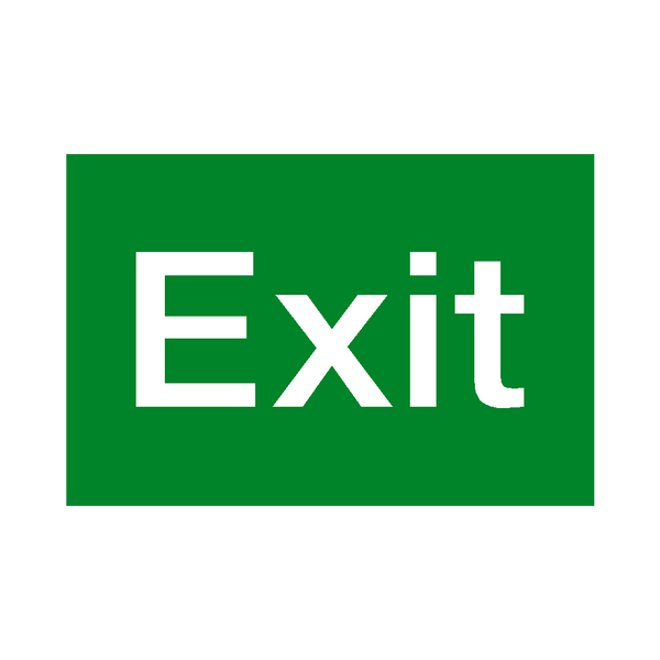 Exit Standard Fire Exit Sign | Safety-Label.co.uk