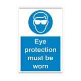 Eye Protection Sticker | Safety-Label.co.uk