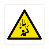 Falling Objects Hazard Symbol Sign | Safety-Label.co.uk