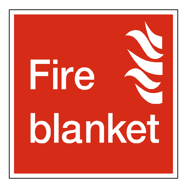 Fire Blanket Square Sign | Safety-Label.co.uk
