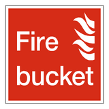 Fire Bucket Label | Safety-Label.co.uk