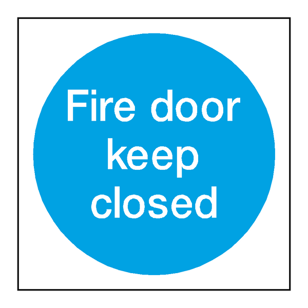 Fire Door Keep Closed Sticker | Safety-Label.co.uk