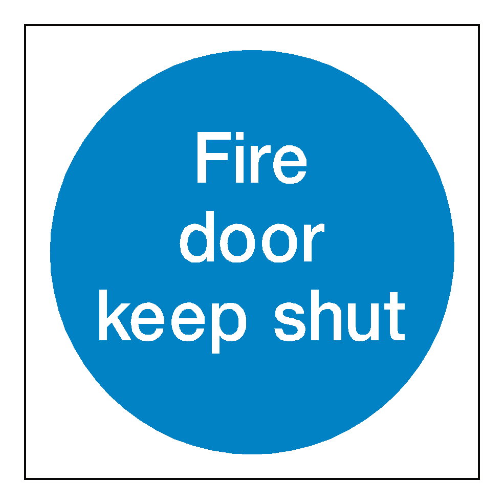 Fire Door Keep Shut Sticker | Safety-Label.co.uk