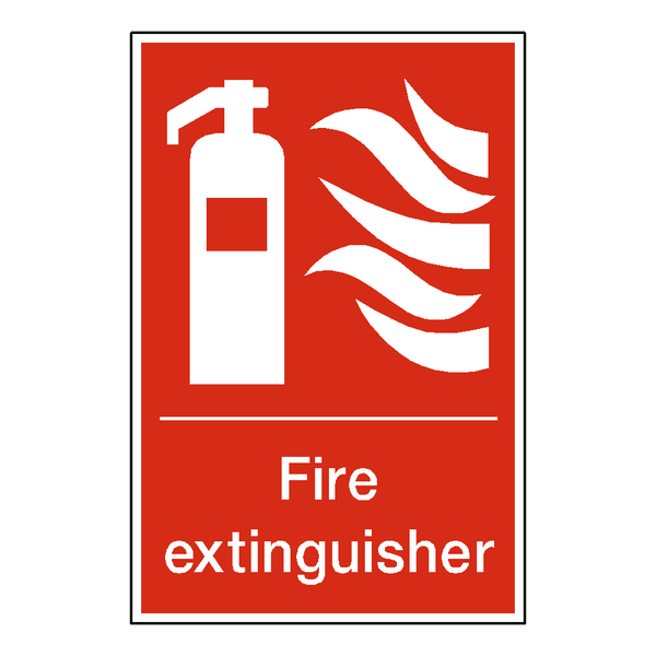 Fire Extinguisher Standard Label