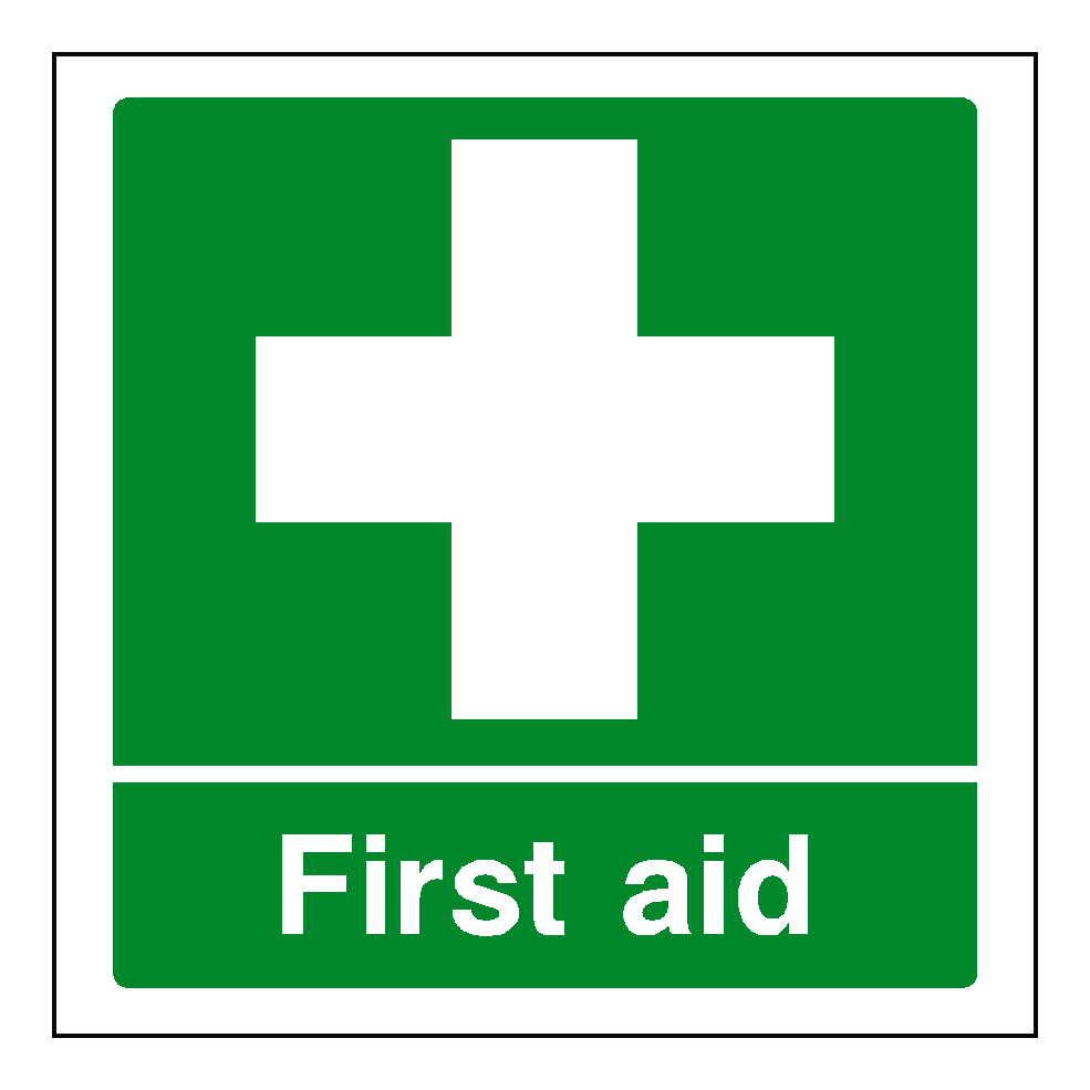 First Aid Sticker