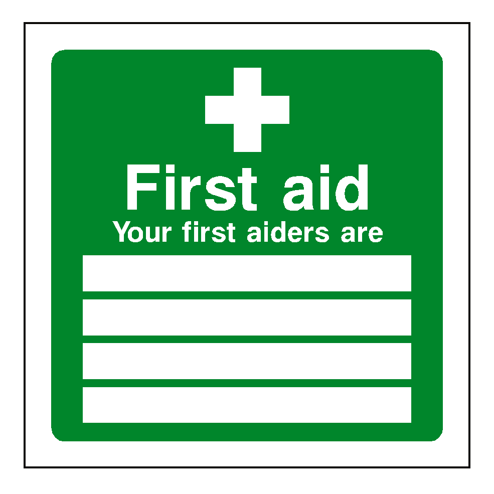 First Aid Personnel Sticker