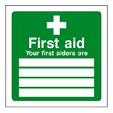 First Aid Personnel Sticker | Safety-Label.co.uk