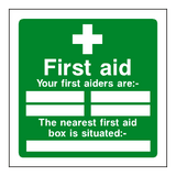 First Aid Personnel Box Sticker | Safety-Label.co.uk
