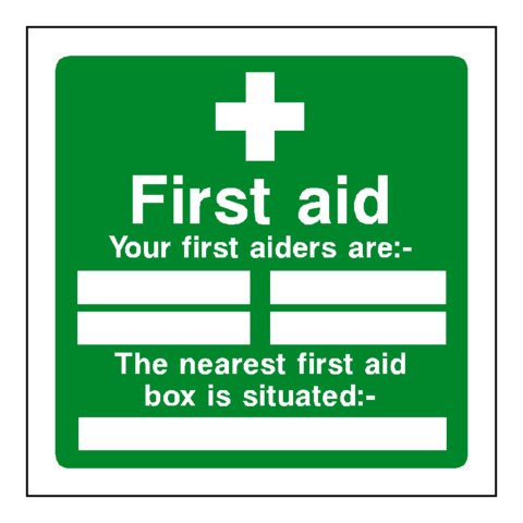 First Aid Personnel Box Sign | Safety-Label.co.uk